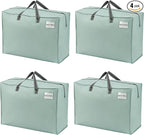 VENO 4 Pack Heavy Duty Moving Bags, Storage Bags, Packing Supplies, Top Zipper by Veno