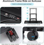20 Inch Ride on Luggage with Seat - Image 4