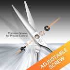 Fenice Peak Professional Straight Hair Cutting Scissors 5.5'' Barber Haircut Shears with Sharp Razor Edge 440C Hair Scissors with Ergonomic Design for Salon and Home User.