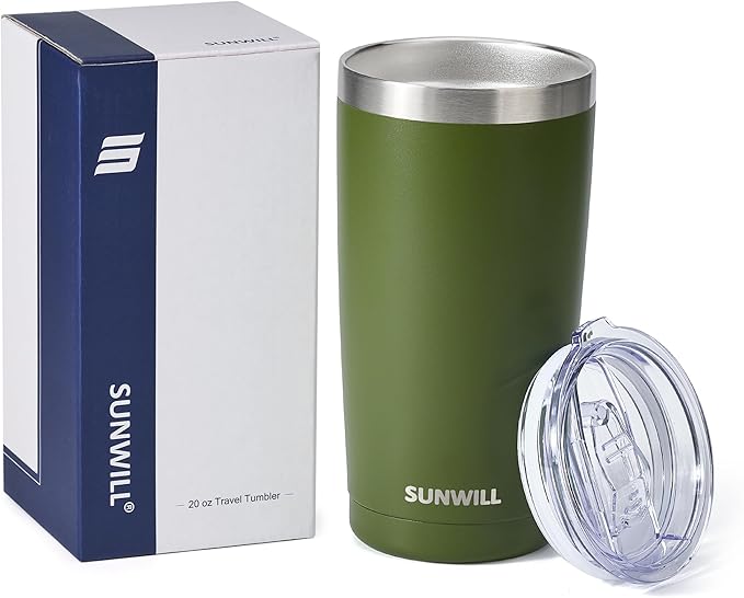 SUNWILL Travel Coffee Tumbler 20 oz, Insulated Mug - Image 4