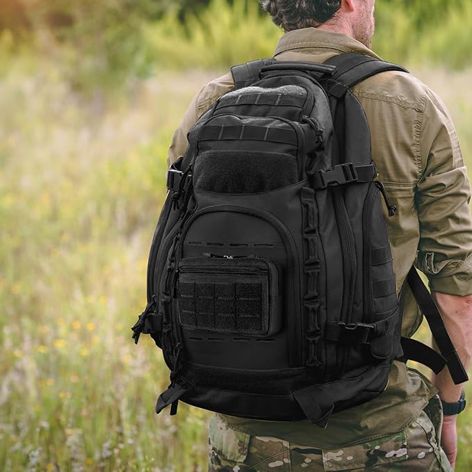 Tactical Molle Admin Pouch Utility Laser Cut EDC Tool Pouch Bag Horizontal - Image 7