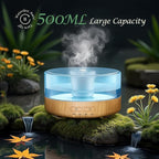 Essential Oil Diffuser for Home: 500ML Aroma Diffuser for Hotel Office Yoga Room - Humidifier with 9 Colors LED Night Light for Kids/Women Home Relaxation,Canary Yellow