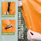 SaphiRose Unisex Rain Poncho Raincoat Hooded - Image 3