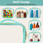 TSA Approved Travel Toiletry Bag, 2 Pack Clear Makeup Bags - Image 5