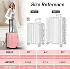 Krute Carry On Luggage 20 inch Aluminum Frame Suitcase - Image 8