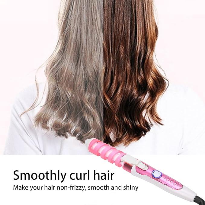 Electric Hair Curling Wand Spiral Hair Curler Curling Iron Hairstyling Tool 110‑240V