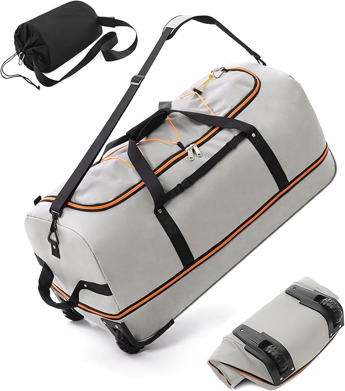 CONTAIL 32”110L Expandable 140L Rolling Duffle Bag by CONTAIL