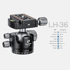 Leofoto Professional Camera Tripod, 4 Leg Sections, 360° Ball Head, Max Load - Image 2