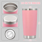 20 oz Tumbler with lid Double Wall Vacuum Insulated Tumblers Stainless Steel - Image 5