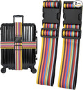 Stripes Luggage Straps for Suitcases, Adjustable Luggage Travel Belt to Keep by Unknown