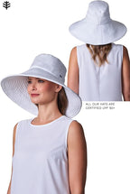 Coolibar UPF 50+ Women's Brittany Beach Hat - Image 5
