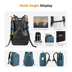 K&F Concept Camera Backpack, Hardshell Photography DSLR Camera Bag - Image 4