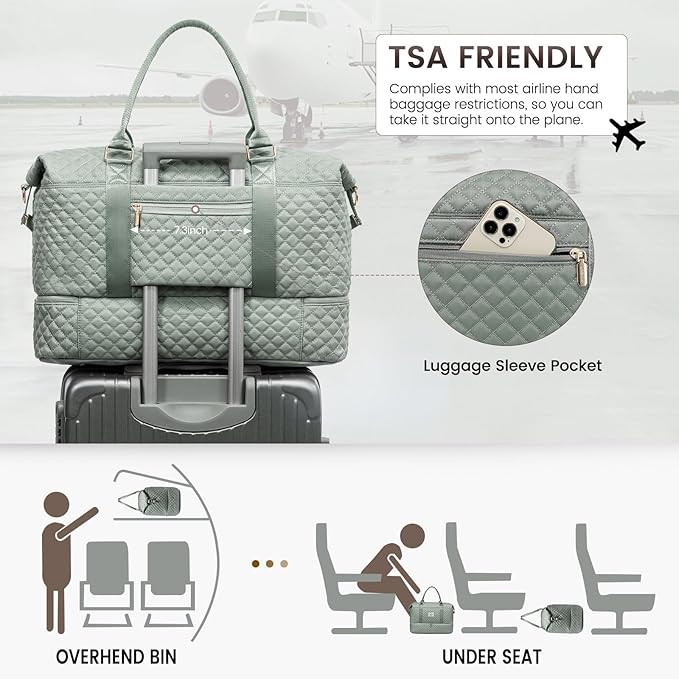 LOVEVOOK Travel Duffle Bag, Weekender Bags - Image 4