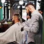 Professional Hair Clippers for Men Electric Haircut Kit Hair Trimmer Grooming Waterproof Rechargeable Close Cutting T Blade Trimmer USB Rechargeable Clippers for Hair Cutting (LED-Vintage Gold)