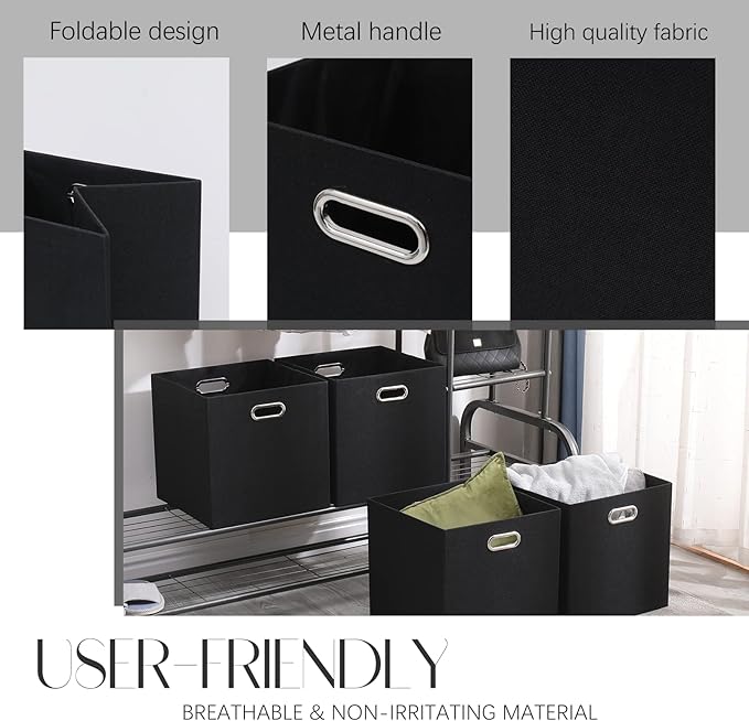 Collapsible Organization Basket Fabric Foldable Box - Image 4