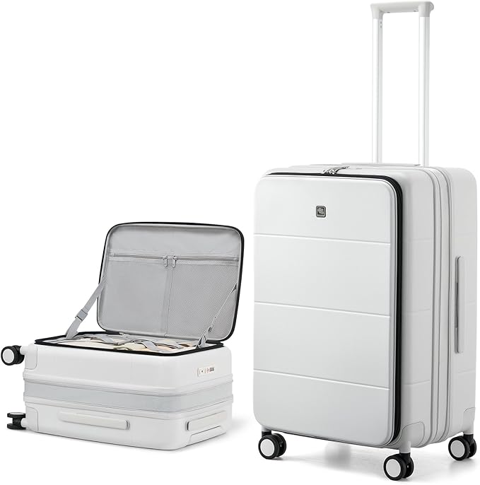 Hanke Hardside Expandable Checked Luggage, 24 Inch Top Opening Trunk Luggages by Hanke