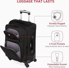SwissGear Sion Softside Expandable Luggage, Carry-On 21-Inch - Image 4