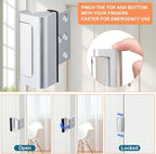 2 Pack Home Security Door Lock, Childproof Door Reinforcement Lock, - Image 4