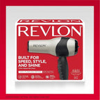 REVLON Turbo Hair Dryer | 1875 Watts of Maximum Shine,Fast Dry (Silver),(Pack of 2)