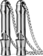 TISUR Titanium Emergency Whistle, EDC Safety Whistles Necklace Loud up to 120db by TISUR