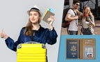 Personalized Monogrammed Taupe Leather RFID Passport Wallet - Image 8