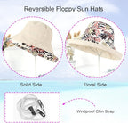 Women Wide Brim Sun Hats Metal Wired Edge Summer UV Protection Beach Fishing Hat - Image 2
