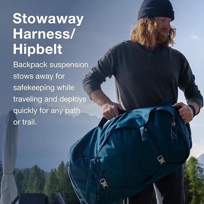 Osprey Fairview 55L Women's Travel Backpack, Night Jungle Blue - Image 4