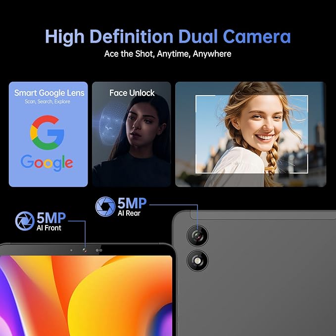 Android Tablet, 10.1 inch Android 14 Snapdragon 685 Processor, 12GB RAM 128GB - Image 7
