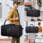 WITZMAN Foldable Duffle Bag for Travel 65L Lightweight Packable Duffel Bag - Image 3