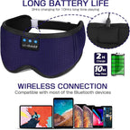 LC-dolida Sleep Headphones, Sleep Mask Bluetooth Wireless Music Eye Mask - Image 5