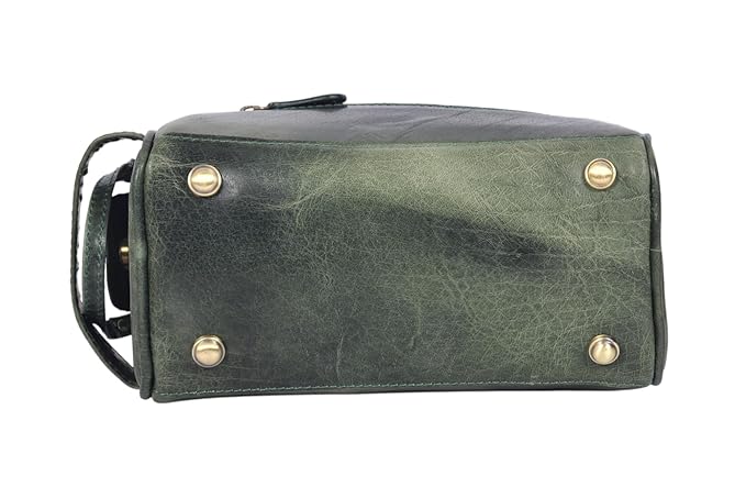 10" Premium Leather Toiletry Travel Pouch - Image 3