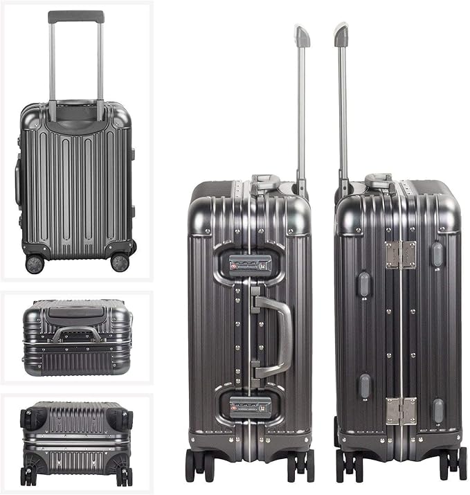 TRAVELKING All Aluminum Carry On Luggage - Image 6