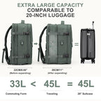 coowoz Large Travel Backpack For Women Men, Carry On Backpack, Hiking Backpack - Image 5