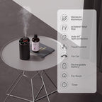 Waterless Essential Oil Diffuser Aromatherapy Scent Diffusers for Home Large Room, Bedroom, Car, Office, Desk, Battery Operated Mini Portable Air Freshener, 3 Countdown Timers & 3 Mist Levels
