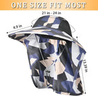 Sun Hat for Men Women with Neck Flap, UPF 50+ UV Protective Hiking Fishing Hats - Image 4