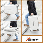 Romswi Suitcase Set with TSA Lock Cup Holder, Hardside Spinner Suitcase with - Image 8