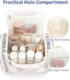 Narwey Hanging Toiletry Bag for Women Travel Makeup Bag Organizer Toiletries - Image 3