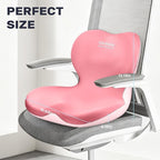 Coverado Car Seat Cushion and Lumbar Support Pillow One Piece, Memory Foam - Image 8