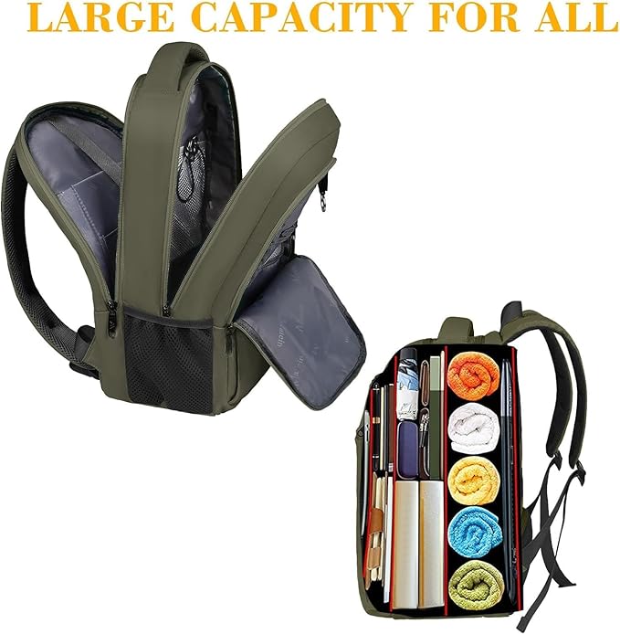 MATEIN 15.6 Inch Travel Laptop Backpack, Sturdy Computer Backpack - Image 8