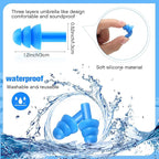 TrelaCo 200 Pairs Silicone Ear Plugs Soft Reusable Waterproof Ear Plugs - Image 2