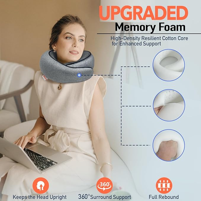 Travel Pillow | High-Density Memory Foam Pillow - Image 4