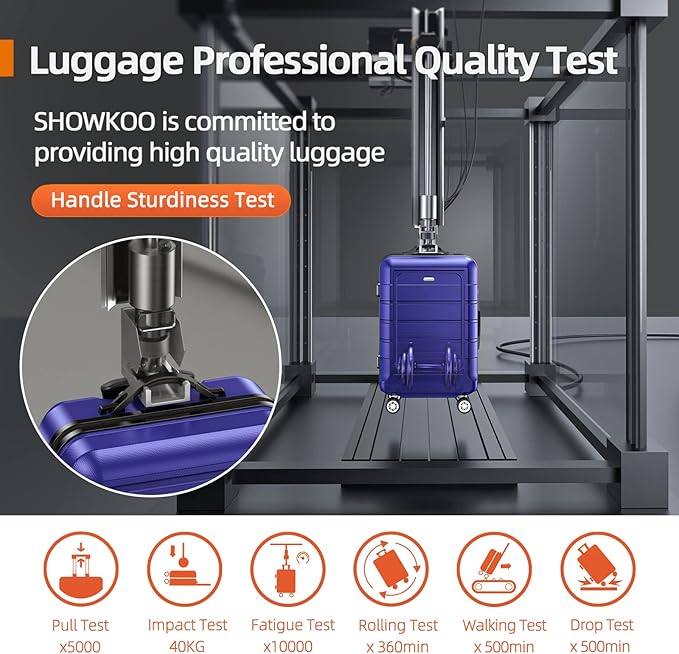 SHOWKOO Luggage Sets Expandable PC+ABS Durable Suitcase Sets Double Wheels TSA - Image 7