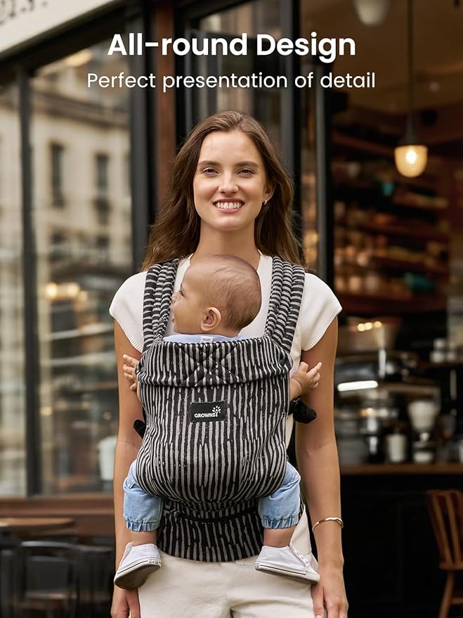 GROWNSY Baby Carrier Newborn to Toddler, Ergonomic Baby Toddler Carrier Wraps - Image 4