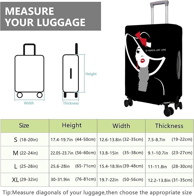 Travel Luggage Cover Suitcase Protector Fits 18-32 Inch Wheel Covers - Image 6