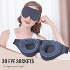 YIVIEW Sleep Mask for Side Sleeper, Complete Light Blocking 3D Sleeping Eye Mask - Image 4