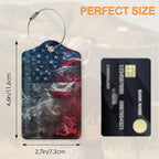 Vintage American Flag 3 Pack Luggage Tags - Image 2