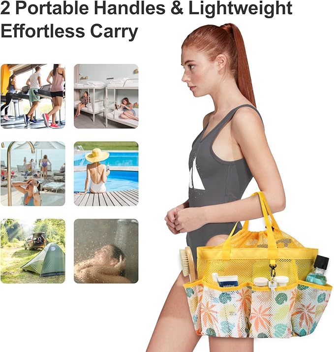 F-color Mesh Shower Caddy Portable - Image 6