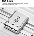 feilario 20in Aluminium Frame PC Hard Shell Spinner Wheels Luggage, Built-In - Image 7