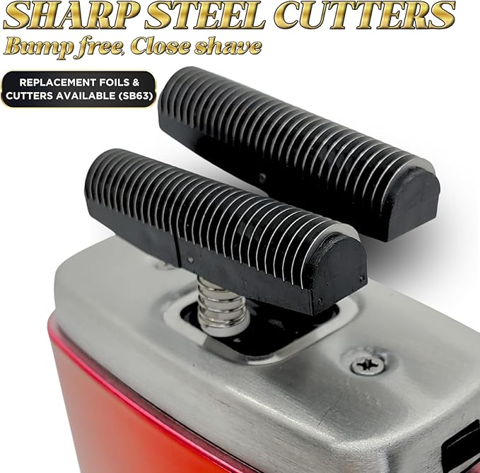 Supreme Trimmer Crunch STF602 – Waterproof Double Foil Shaver for Men | 150 Min Runtime, Wet/Dry Cordless & Corded Electric Razor | Hypoallergenic Foils for Face, Head & Stubble