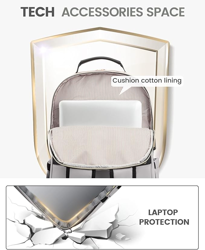 LOVEVOOK Laptop Backpack Purse for Women, Work Travel Computer Bags, College - Image 7